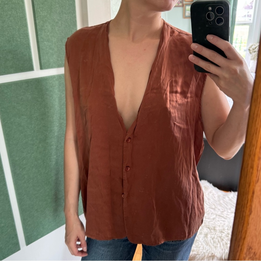 Vintage Silk Tank top xl